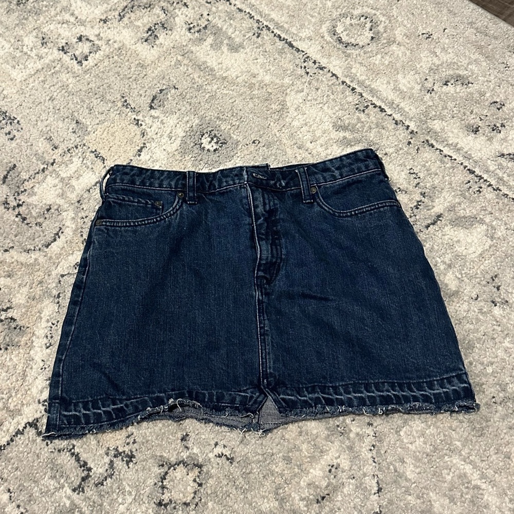 Denim Free People mini skirt size 8.